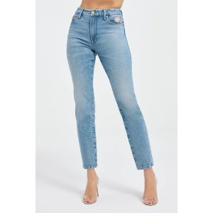 Good American GOOD CLASSIC SLIM STRAIGHT JEANS | INDIGO357 - GOOD AMERICAN