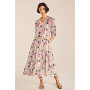 Rebecca Taylor Passion Flower Puff Sleeve Dress