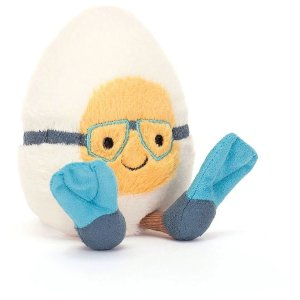 Jellycat Amuseable Boiled Egg Scuba, 6"