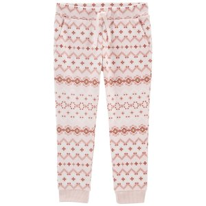 Carter's Baby Pink Fair Isle Joggers