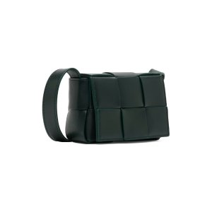 Bottega Veneta Green Mini Candy Cassette Messenger Bag