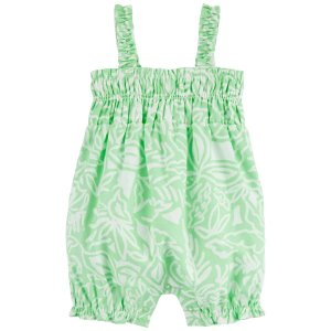 Carter's Baby Floral Twill Romper