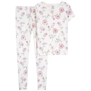 Carter's Kid 2-Piece Floral 100% Snug Fit Cotton Pajamas