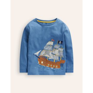 Boden Superstitch T-shirtBluejay Pirate ship