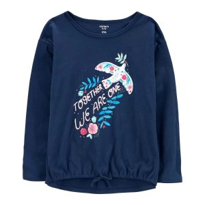 Carter's Kid Floral Dove Graphic Tee