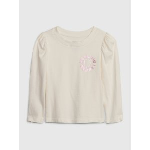 Gap babyGap Organic Cotton Mix and Match Puff Sleeve Graphic T-Shirt