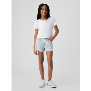 Gap Kids High Rise Denim Shortie Shorts