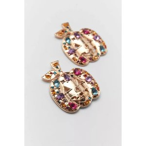 Pumpkin Diamante Earrings