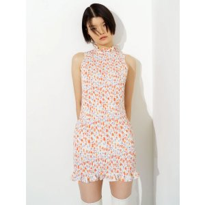 Camille Verona Crepe Smock Dress