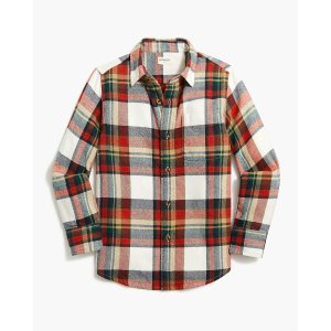 J.Crew Boys' button-up flannel shirt