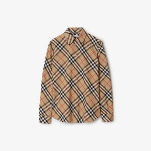 Burberry Slim Fit Check Cotton ShirtPrice $780.00