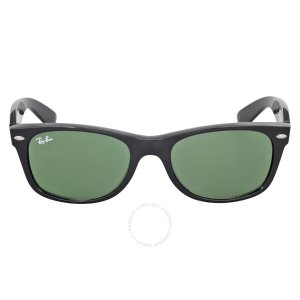 Ray-Ban Ray Ban New Wayfarer Classic Green Unisex Sunglasses RB2132 901 52