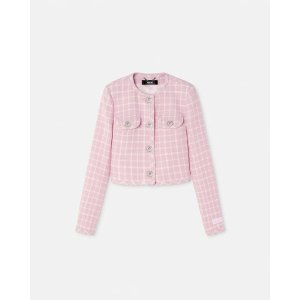 Versace Contrasto Tweed Cardigan Jacket