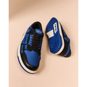 AMIRI Men's Skel Bicolor Leather Low-Top Sneakers