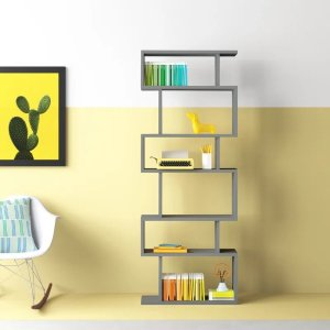 Hashtag Home Levingston Geometric Bookcase