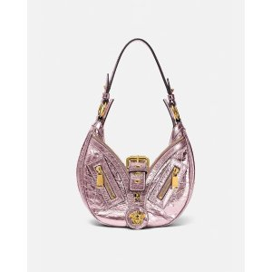 Versace Metallic Repeat Small Hobo Bag
