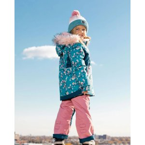 Two Piece Snowsuit Ancient Rose With Spring Flower Print