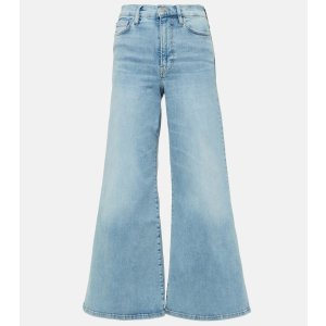 FRAME Le Palazzo Crop high-rise flared jeans