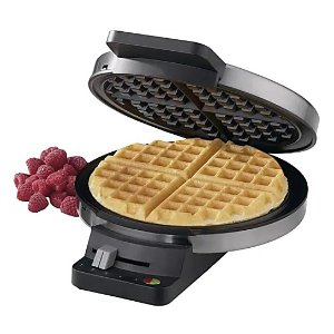 Cuisinart Classic Round Waffle Maker 3 516 H x 7 1316 W x 9 716 D Gray - Office Depot