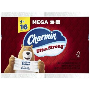 Charmin Ultra Strong Toilet Paper Mega Rolls242.0ea x 4 pack