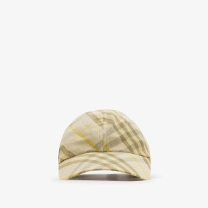 Burberry Check Linen Baseball CapPrice $480.00