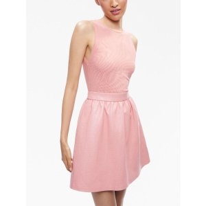 Alice + Olivia Chara sleeveless crewneck minidress