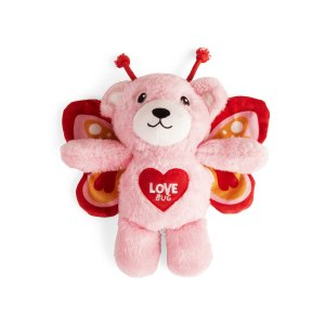 YOULY Valentine's Day Lovebug Bear Plush Dog Toy, Medium
