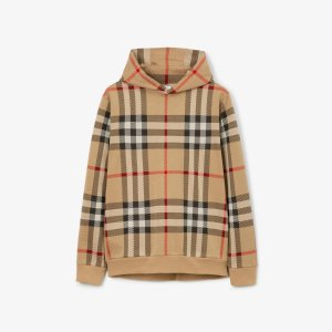 Burberry Check Cotton Hoodie