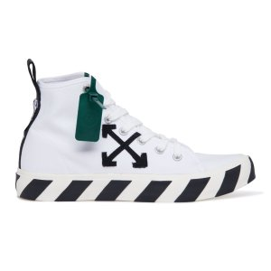 Off-White Mid top vulcanized canvas sneakers