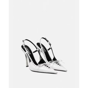 Versace Laced Pin-Point Slingback Pumps