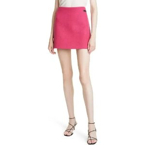 Ganni Twill Wool Blend Miniskirt