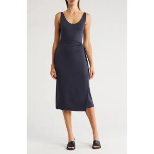 Vince Faux Wrap Tank Dress