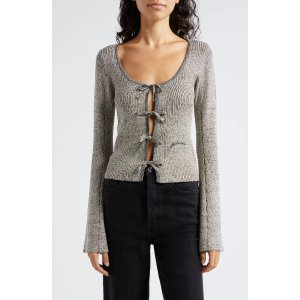 Ganni Sparkle Rib Crop Sweater
