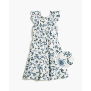 J.Crew Girls' floral bow-back dress
