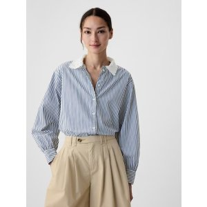 Gap × DOEN Organic Cotton Eyelet Big Shirt