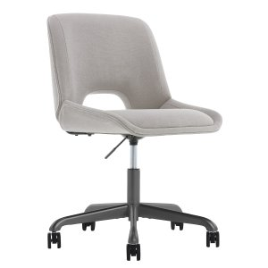 Elle Decor Laissy Low-Back Task Chair, Linen Color