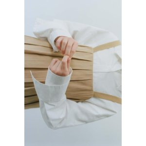 Zara PANEL PLEATED PINAFORE DRESS