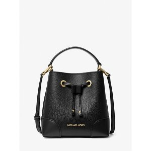 Michael Kors Mercer Small Pebbled Leather Bucket Bag