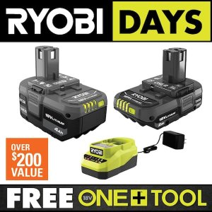 Ryobi RYOBI ONE+ 18V Lithium-Ion Starter Kit
