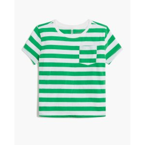 J.Crew Girls' striped weekend tee