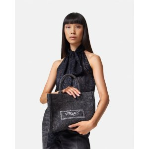 Versace Repeat Small Hobo Bag