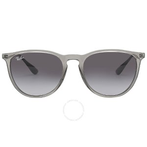 Ray-Ban Ray Ban Erika Light Grey Gradient Dark Grey Round Ladies Sunglasses RB4171 65138G 54
