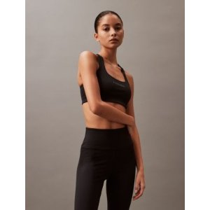 Calvin Klein Modern Sport Solid Racerback Medium Impact Sports Bra