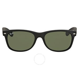 Ray-Ban Ray Ban New Wayfarer Classic Green Unisex Sunglasses RB2132 622 55