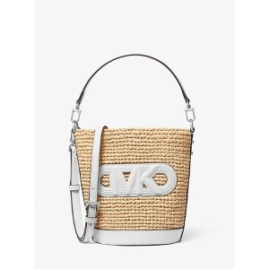 Michael Kors Townsend Small Straw Messenger Bag
