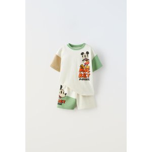 Zara MICKEY MOUSE © DISNEY T-SHIRT AND SHORTS MATCHING SET