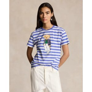 Ralph Lauren Polo Bear Striped Cotton Tee