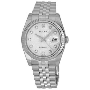Rolex Pre-owned Rolex Oyster Perpetual Automatic Chronometer Diamond Men's Watch 116234SJDJ