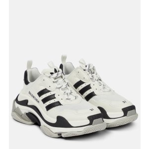 Balenciaga x Adidas Triple S leather sneakers