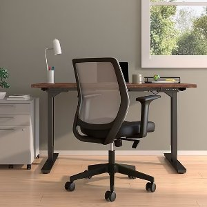 Union & Scale Essentials Ergonomic Fabric Swivel Task Chair,